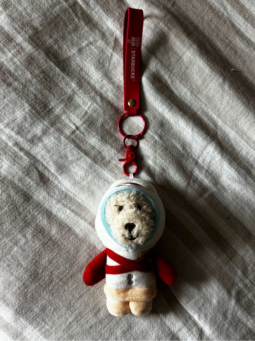 Starbucks Plush Bear Forkie Toy Story keychain